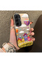 Samsung Galaxy A55 Compatible Silicone Edge Hard Back Case Balloon Patterned Lover Couple Phone Case - 3