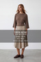 Women's Mink Crew Neck Waist Corset Formed Knitted Blouse Alc-X14598 - 2