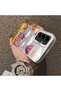 Samsung Galaxy A36 Compatible Silicone Edge Hard Back Case Balloon Patterned Lover Couple Phone Case - 4