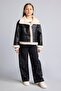 Warm Waterproof Large Collar Plush Lining Coats Girls C4979A826Au - 2