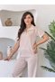 Polo Collar Modal Stripe Piped Basic Daily Comfortable Stylish Bottom and Top Set Tracksuit Set