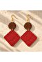 Rossa Handmade Leather Necklace and Earring Set - 3
