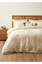 100% Cotton Harvey King Size Personality Duvet Cover Set Beige (240X220 cm)