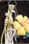 Special Design Charm Keychain with Yellow Flower Detail and Multiple Objects - 5