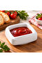 Parrot 4 Pieces White Square Mini Sauce Bowl – Jam Bowl and Breakfast Serving Bowl - 4
