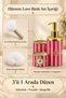 Hürrem Love Birds Porcelain Soap Dish Set – (Gift Metal Handle Brush and White Sponge), Gold Pump Kitchen-Bathroom Organizer, 20 X 13.5 Cm-450 ml - 3