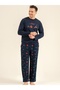 Father - Son, 100% Cotton, Navy Blue, Let It Snow, Long Sleeve Pajama Set (the Sets Are Sold Separately at Different Prices.) - 5