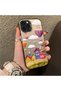 حافظة هاتف متوافقة مع iPhone 14 Pro مصنوعة من السيليكون بحافة صلبة وخلفية صلبة بنمط بالون للزوجين - 3