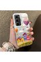 Infinix Hot 60 Pro Compatible Silicone Edge Hard Back Case Balloon Pattern Couple Phone Case - 3