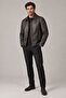 Brown Men's Vintage Vintage Genuine Leather Coat - 5
