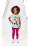 Children's Set Character Printed Crew Neck Short Sleeve T-Shirt Leggings 2-Piece Set 2-6 Years Old Cotton Mouse - 4