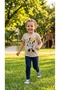 Children's Set Character Printed Crew Neck Short Sleeve T-Shirt Leggings 2-Piece Set 2-6 Years Old Cotton Mouse - 8