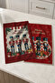 Grand Nutcracker Christmas Large Nutcracker Red Christmas Patterned 2-Piece Kitchen Towel Set 35X55 - 2