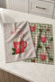 Warm Cocoa Check Pink Hot Chocolate Mug and Sage Plaid Patterned 2-Piece Kitchen Towel Set 35X55 - 3