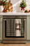 Christmas Market Plaid Christmas Market Hut and Green Plaid Patterned 2-Piece Kitchen Towel Set 35X55 - 3