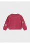 Winter Season Baby Girl Buttoned Collared Cardigan - Dark Pink - 3
