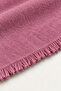 Women's Dusty Rose Oversized Soft Textured Tasseled Winter Shawl Scarf – Wide Shoulder Shawl - 3
