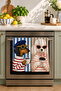 Parisian Coffee Pups Dog Coffee and Paris Themed Pink Kitchen Patterned 2-Piece Kitchen Towel Set 35X55 - 4