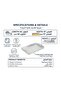 Rectangular Silver Mirror Serving Tray, Stainless Steel Decorative Tray for Tea, Coffee, Dates & Sweets, Compact Home & Majlis Tray – 40 × 26 × 4 cm - 5