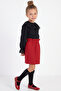 Girl's Luisa Black Lace Blouse Red Skirt Bottom Top Set October 29 Show Outfit - 4