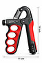 Adjustable Hand Spring 5-100 kg Hand Wrist Forearm and Grip Exercise Tool with Counter - 3