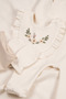 100% Cotton Newborn Baby Girl Hospital Discharge Set - 10-Piece Baby Set with Floral Embroidery and Baby Collar - 6