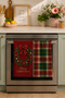 Tartan Wreath Wishes Christmas Wreath Red Green Plaid Patterned Set of 2 Kitchen Towels 35X55 - 4
