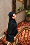 Talia Arc Pattern Jacquard Shawl - Anthracite - 2