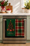 Tartan Christmas Pine Christmas Tree Green Red Plaid Patterned 2-Piece Kitchen Towel Set 35X55 - 2