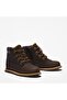 Pokey Pine Mid Lace up with Zip Boot Children's Dark Brown Boots - 2