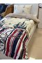 Single Double-Sided Luxury Welsoft Elite Quilt Soft Fleece Quilt and Pillowcase Tıtanıc Beige - 5