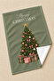 مجموعة مناشف المطبخ العصرية الأنيقة المكونة من قطعتين بنمط مربعات وردية وخضراء من Pink Pine Wishes Christmas Tree مقاس 35x55 - 5