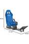 Ultimate Foldable Racing Simulator Cockpit with Bucket Seat & Steering Wheel Stand for Logitech G923 G29 G920 G27 G25 Thrustmaster T248 T300 Fanatec DD1 DD2, Heavy Duty Racing Wheel Stand wit - 6