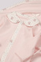 100% Cotton Newborn Baby Girl Hospital Discharge Set - Scallop Ruffle Baby Collar Romper Set with Booties - 4