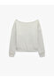 Kayık Yaka Modal Blend Long Sleeve Sweatshirt - 6