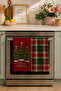 Tartan Tree Trio Triple Christmas Tree Red Green Plaid Patterned 2-Piece Kitchen Towel Set 35X55 - 4