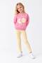 Girl's Sun and Moon Printed Sweatshirt Leggings Top and Bottom Set - 2