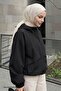 Black Jacket with Cross-Cover Detail - 3