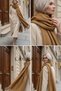 Extra Soft Textured Women's Scarf/ Shawl with Tassel Detail - 3