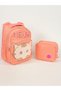 Orthopedic embroidered plush figure elementary school middle school girl's school bag set lunch bag - 5