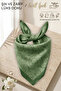 Prestige Olive Green Paisley Patterned - Twill Silk Textured - Multi-Purpose Square Bandana Scarf 50X50