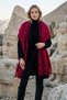 Women's Thick Winter Shawl/Scarf with Piping Detail and Tassels - 4