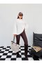 Women's Ecru Seersucker Textured Wide Sleeve Blouse Frv0230 - 7