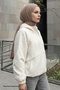 Ecru Jacket with Cross-Cover Detail - 3