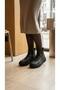 8470 Black Genuine Leather Boots - 3