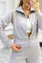 Women's Piped Comfortable Fit Zip-Up Tracksuit Set - 2