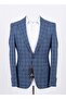 Men's Slim Fit Plaid Patterned Blazer Single Button Jacket