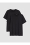 Black Plus Size Cotton Women's T-Shirt 2-Pack