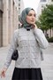 Multi-Button Polo Collar Soft Knitwear Cardigan - Light Gray - 3