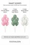 Set of 20 Pink Eucalyptus Green White Balloons Birthday Party Baby Shower Organization Decor - 4